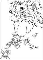 coloring page Barbie Thumbelina